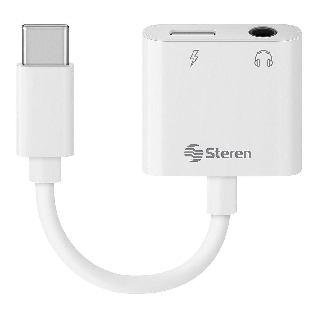 Adaptador STEREN USB C a 3,5 mm y carga