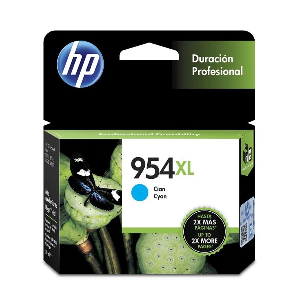 Cartucho HP 954XL Color Cyan/ 1,600 paginas
