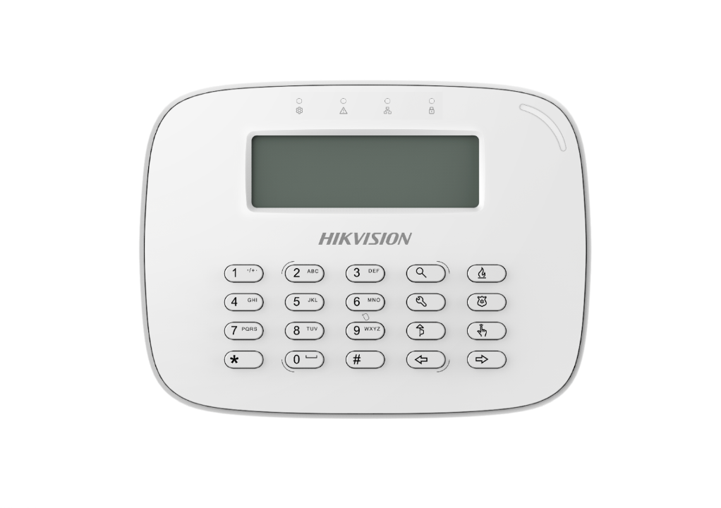Teclado LCD alámbrico compatible con el panel DS-PHA64-W4P de Hikvision