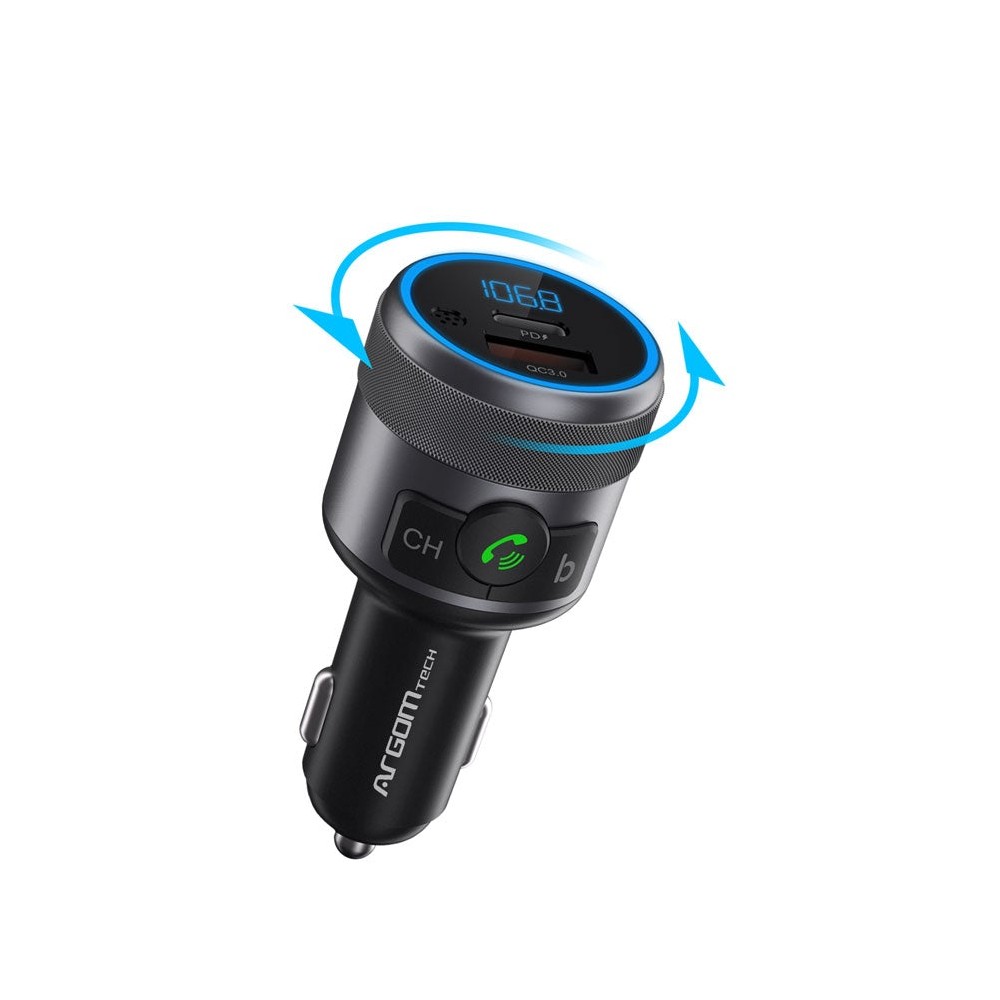 Cargador ARGOM para Carro USB / Bluetooth Radio / Manos Libres