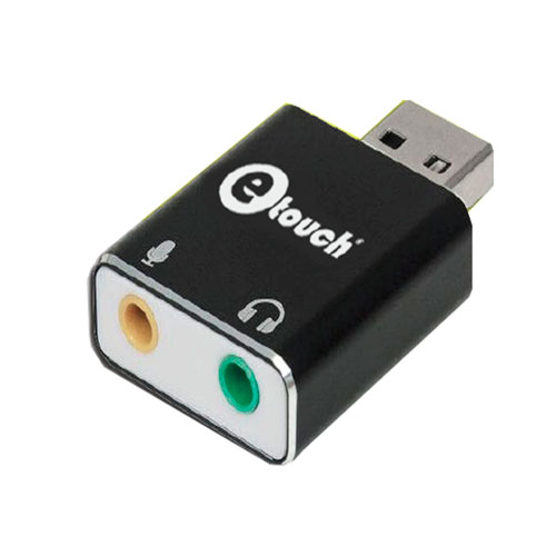 Adaptador E-Touch de Sonido USB 7canales 7.1 Aluminio