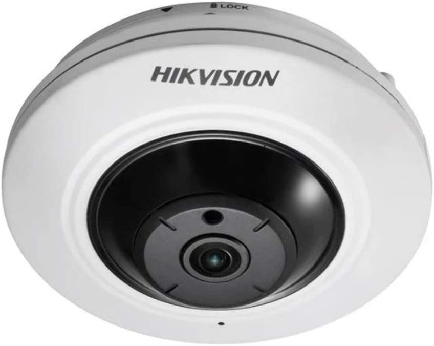 Cámara HIKVISION IP ojo de pez / vista 360° / 5 Mpx / IR 10M / 12V / PoE / WDR / Ranura Micro SD