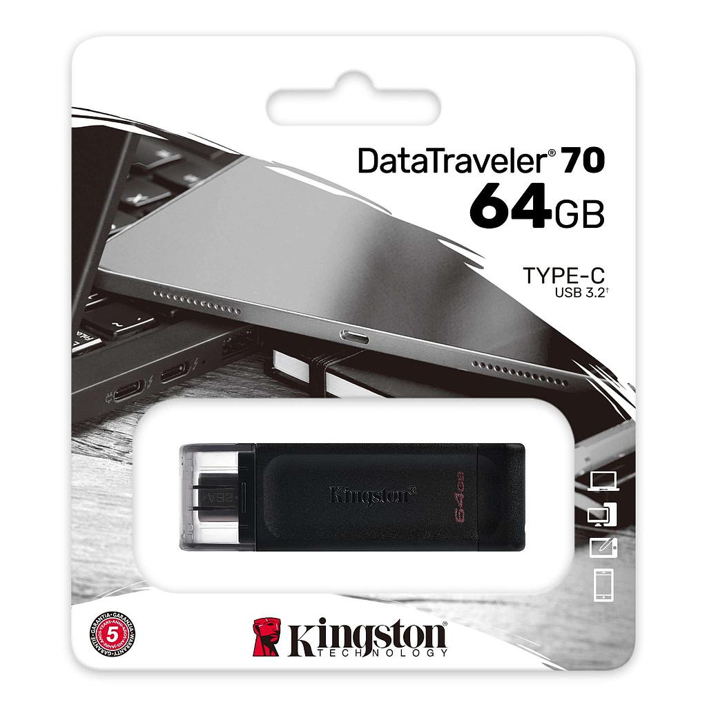 Memoria USB KINGSTON 64GB Tipo C 3.2&quot;