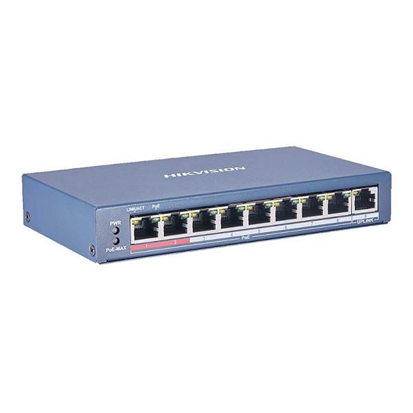 Switch HIKVISION POE 8 Puertos no administrado 10/100 Mbps