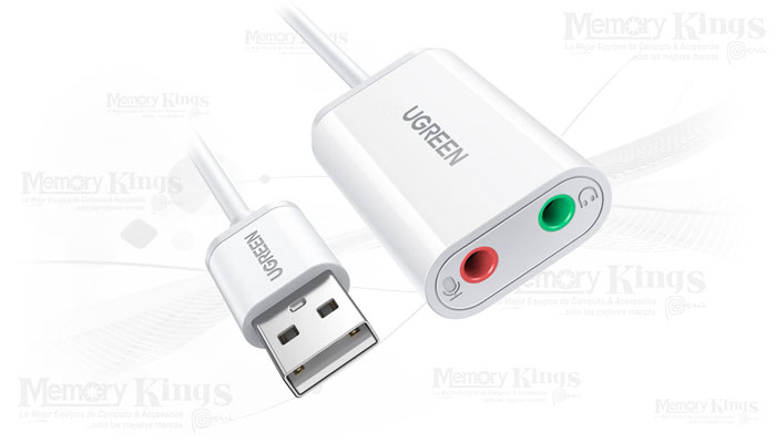 Adaptador de Audio UGREEN USB 3.5mm