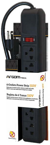 Regleta ARGOM Power Strip 6 Tomas 110V