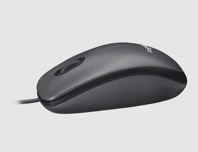 Mouse Logitech M90 óptico con cable USB / Gris