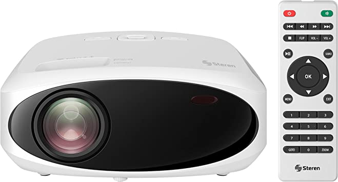 Proyector Multimedia STEREN 280ANSI 1080FullHd hasta 200&quot; 9000 Lumenes