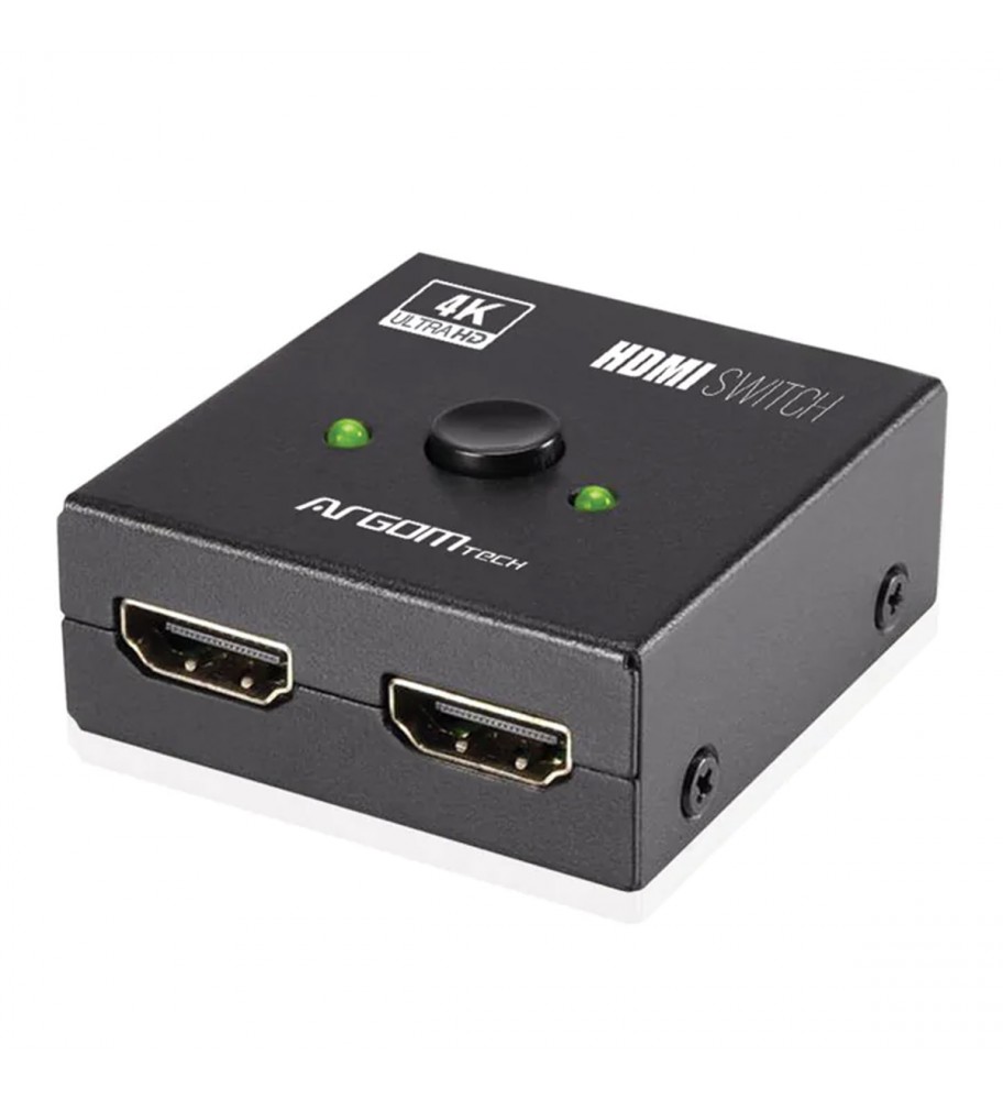 Swith ARGOM HDMI 2 Puertos Bi-Directinal 4K HD