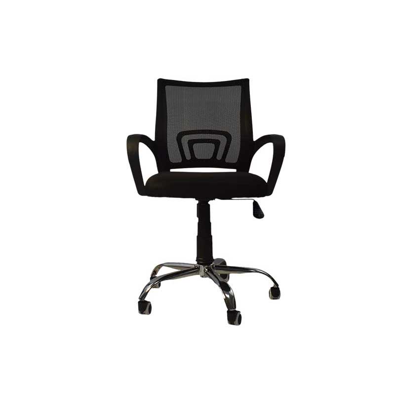 Silla Secretarial Brocs Mesh con Brazos Negro