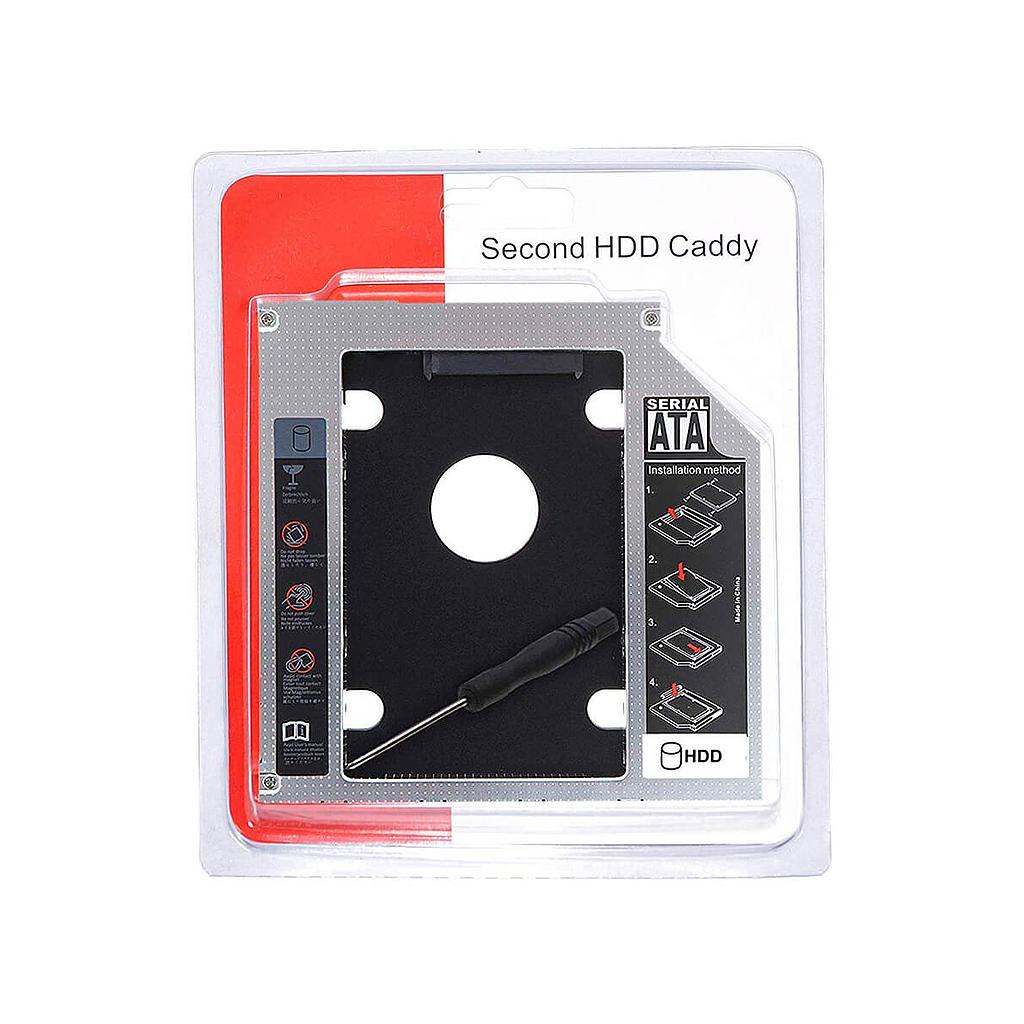 Adaptador Caddy para Disco Duro Sata 2.5" Grosor 12.7mm