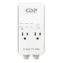 Protector de Picos CDP 2 Salidas R-SS2 TV 1800W 15Amp Coaxial