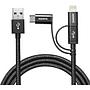 Cable USB E-Touch 3 en 1 Iphone6/Micro USB/Tipo C 1 Metros